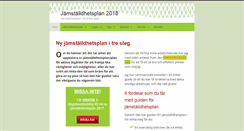 Desktop Screenshot of jamstalldhetsplan.com